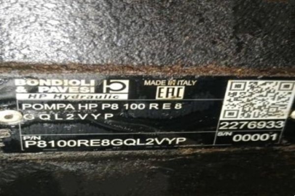 Bondioli＆Pavesi齒輪泵P8100RE8GQL2VYP性能參數(shù)，應(yīng)用說明