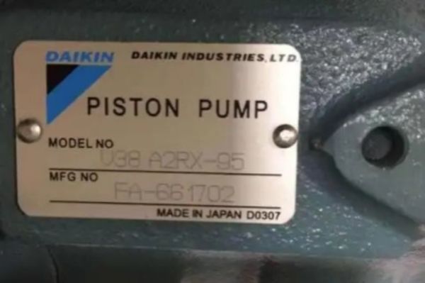 日本大金DAIKIN變量柱塞泵型號、特征及應(yīng)用說明